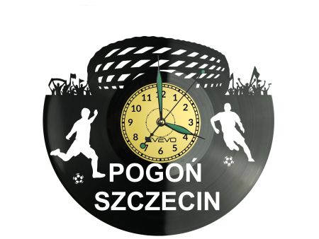 Pogoń Szczecin Stadion Zegar Ścienny Płyta Winylowa Nowoczesny Dekoracyjny Na Prezent Urodziny