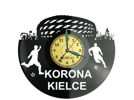 Korona Kielce Stadion Zegar Ścienny Płyta Winylowa Nowoczesny Dekoracyjny Na Prezent Urodziny