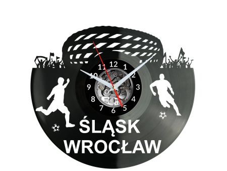 Śląsk Wrocław Stadion Zegar Ścienny Płyta Winylowa Nowoczesny Dekoracyjny Na Prezent Urodziny