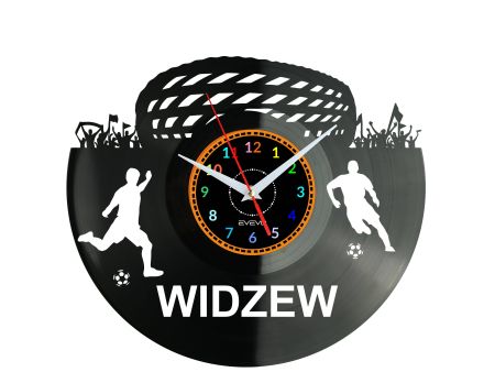 Widzew Stadion Zegar Ścienny Płyta Winylowa Nowoczesny Dekoracyjny Na Prezent Urodziny