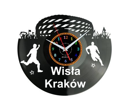 Wisła Kraków Stadion Zegar Ścienny Płyta Winylowa Nowoczesny Dekoracyjny Na Prezent Urodziny