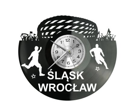 Śląsk Wrocław Stadion Zegar Ścienny Płyta Winylowa Nowoczesny Dekoracyjny Na Prezent Urodziny