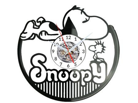 Snoopy Zegar Ścienny Płyta Winylowa Nowoczesny Dekoracyjny Na Prezent Urodziny