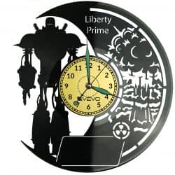 Robot z Przyszłości (Fallout) Zegar Ścienny Płyta Winylowa Nowoczesny Dekoracyjny Na Prezent Urodziny