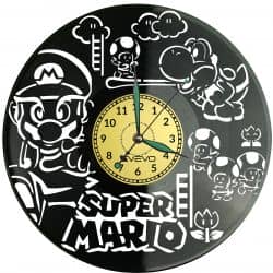 Super Mario Zegar Ścienny Płyta Winylowa Nowoczesny Dekoracyjny Na Prezent Urodziny