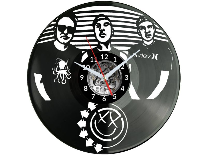 Blink 182 Zegar Ścienny Płyta Winylowa Nowoczesny Dekoracyjny Na Prezent Urodziny