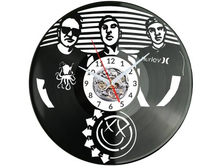 Blink 182 Zegar Ścienny Płyta Winylowa Nowoczesny Dekoracyjny Na Prezent Urodziny