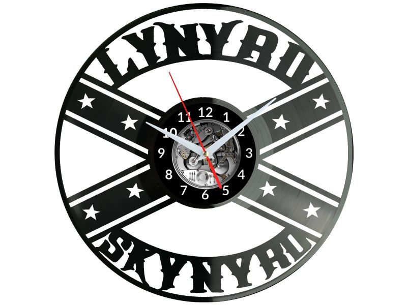 Lynyrd Skynyrd Zegar Ścienny Płyta Winylowa Nowoczesny Dekoracyjny Na Prezent Urodziny