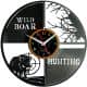 Wild Boar Hunting  Zegar Ścienny Płyta Winylowa Nowoczesny Dekoracyjny Na Prezent Urodziny