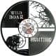 Wild Boar Hunting  Zegar Ścienny Płyta Winylowa Nowoczesny Dekoracyjny Na Prezent Urodziny