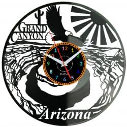 Grand Canyon Zegar Ścienny Płyta Winylowa Nowoczesny Dekoracyjny Na Prezent Urodziny