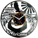 Grand Canyon Zegar Ścienny Płyta Winylowa Nowoczesny Dekoracyjny Na Prezent Urodziny