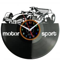 Motor Sport Zegar Ścienny Płyta Winylowa Nowoczesny Dekoracyjny Na Prezent Urodziny