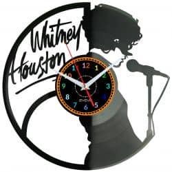 Whitney Houston Zegar Ścienny Płyta Winylowa Nowoczesny Dekoracyjny Na Prezent Urodziny