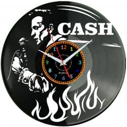 Johny Cash  Zegar Ścienny Płyta Winylowa Nowoczesny Dekoracyjny Na Prezent Urodziny