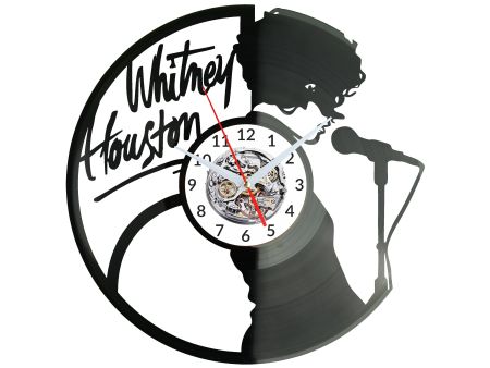 Whitney Houston Zegar Ścienny Płyta Winylowa Nowoczesny Dekoracyjny Na Prezent Urodziny