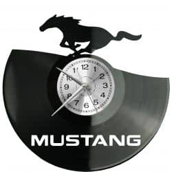 Mustang Zegar Ścienny Płyta Winylowa Nowoczesny Dekoracyjny Na Prezent Urodziny