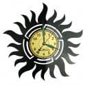 Słońce Zegar Ścienny Płyta Winylowa Nowoczesny Dekoracyjny Na Prezent Urodziny