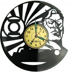 Zielony Człowiek Zegar Ścienny Płyta Winylowa Nowoczesny Dekoracyjny Na Prezent Urodziny
