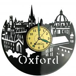 Oxford University Zegar Ścienny Płyta Winylowa Nowoczesny Dekoracyjny Na Prezent Urodziny
