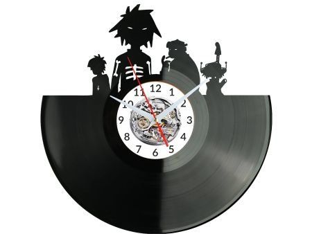 GORILLAZ ZESPÓŁ MUZYCZNY ZEGAR ŚCIENNY PŁYTA WINYLOWA PREZENT UPOMINEK URODZINY DLA NIEJ DLA NIEGO EVEVO EVEVO.PL W3431