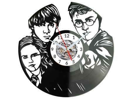 HARRY POTTER MAŁY CZARODZIEJ ZEGAR ŚCIENNY PŁYTA WINYLOWA PREZENT UPOMINEK URODZINY DLA NIEJ DLA NIEGO EVEVO EVEVO.PL W3443