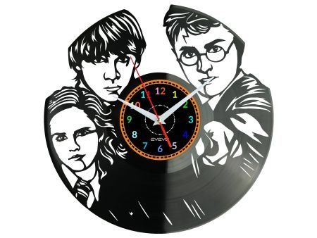 HARRY POTTER MAŁY CZARODZIEJ ZEGAR ŚCIENNY PŁYTA WINYLOWA PREZENT UPOMINEK URODZINY DLA NIEJ DLA NIEGO EVEVO EVEVO.PL W3443