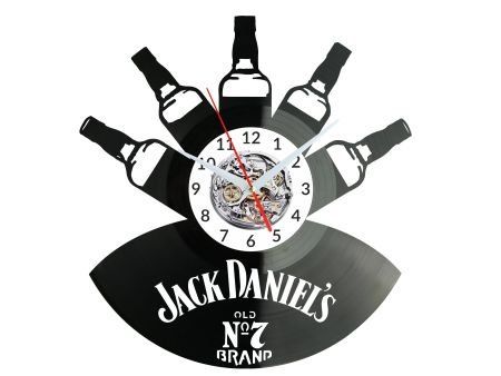 WHISKY JACK DANIELS ZEGAR ŚCIENNY PŁYTA WINYLOWA PREZENT UPOMINEK URODZINY DLA NIEJ DLA NIEGO EVEVO EVEVO.PL W3450