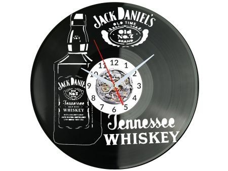 JACK DANIELS WHISKEY ZEGAR ŚCIENNY PŁYTA WINYLOWA PREZENT UPOMINEK URODZINY DLA NIEJ DLA NIEGO EVEVO EVEVO.PL W3451