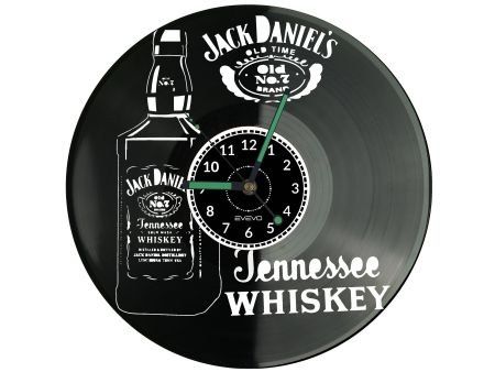 JACK DANIELS WHISKEY ZEGAR ŚCIENNY PŁYTA WINYLOWA PREZENT UPOMINEK URODZINY DLA NIEJ DLA NIEGO EVEVO EVEVO.PL W3451