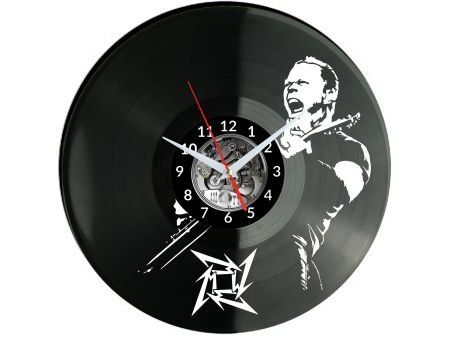 METALLICA ZESPÓŁ MUZYCZNY ZEGAR ŚCIENNY DEKORACYJNY NOWOCZESNY PŁYTA WINYLOWA WINYL NA PREZENT EVEVO EVEVO.PL W3466