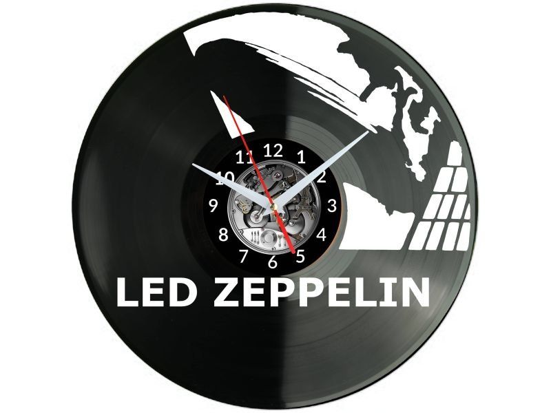 LED ZEPPELIN ROCK BAND ZEGAR ŚCIENNY PŁYTA WINYLOWA PREZENT UPOMINEK URODZINY DLA NIEJ DLA NIEGO EVEVO W3468