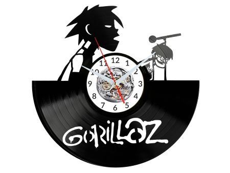 GORILLAZ ZESPÓŁ MUZYCZNY ZEGAR ŚCIENNY PŁYTA WINYLOWA PREZENT UPOMINEK URODZINY DLA NIEJ DLA NIEGO EVEVO EVEVO.PL W3484