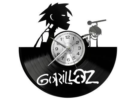 GORILLAZ ZESPÓŁ MUZYCZNY ZEGAR ŚCIENNY PŁYTA WINYLOWA PREZENT UPOMINEK URODZINY DLA NIEJ DLA NIEGO EVEVO EVEVO.PL W3484