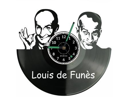 Louis de Funès Zegar Ścienny Płyta Winylowa Nowoczesny Dekoracyjny Na Prezent Urodziny