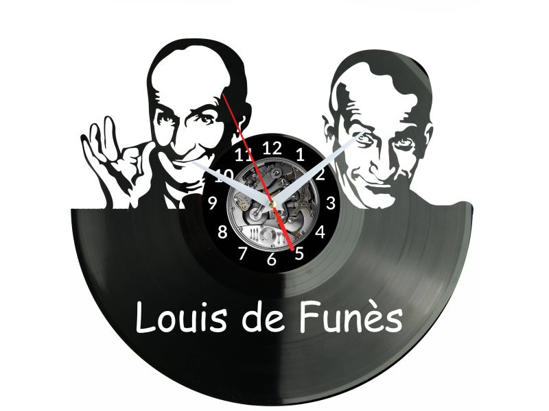 Louis de Funès Zegar Ścienny Płyta Winylowa Nowoczesny Dekoracyjny Na Prezent Urodziny