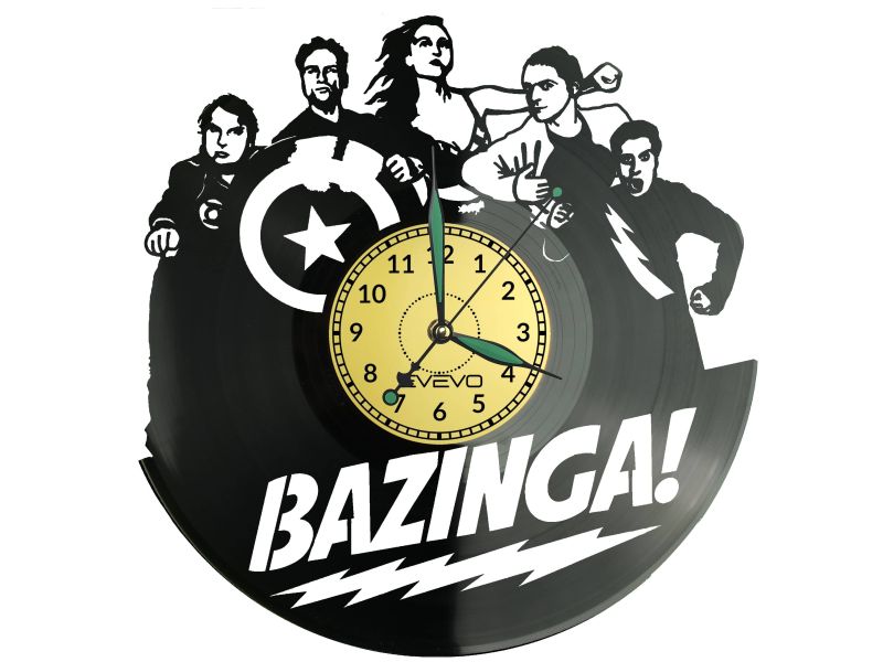 Big Bang Theory Zegar Ścienny Płyta Winylowa Nowoczesny Dekoracyjny Na Prezent Urodziny W2729