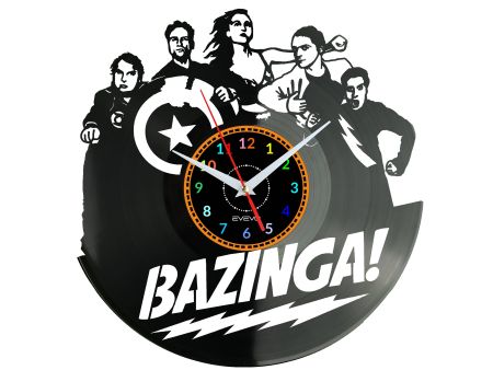 Big Bang Theory Zegar Ścienny Płyta Winylowa Nowoczesny Dekoracyjny Na Prezent Urodziny W2729S