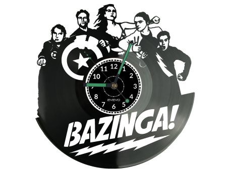 Big Bang Theory Zegar Ścienny Płyta Winylowa Nowoczesny Dekoracyjny Na Prezent Urodziny W2729S