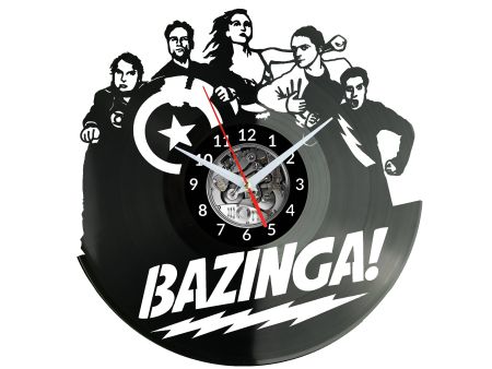 Big Bang Theory Zegar Ścienny Płyta Winylowa Nowoczesny Dekoracyjny Na Prezent Urodziny W2729S