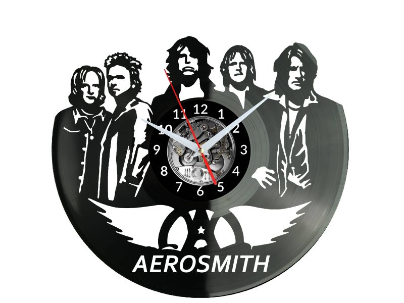 Aerosmith Zegar Ścienny Płyta Winylowa Nowoczesny Dekoracyjny Na Prezent Urodziny W2735