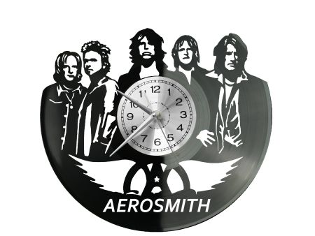 Aerosmith Zegar Ścienny Płyta Winylowa Nowoczesny Dekoracyjny Na Prezent Urodziny W2735