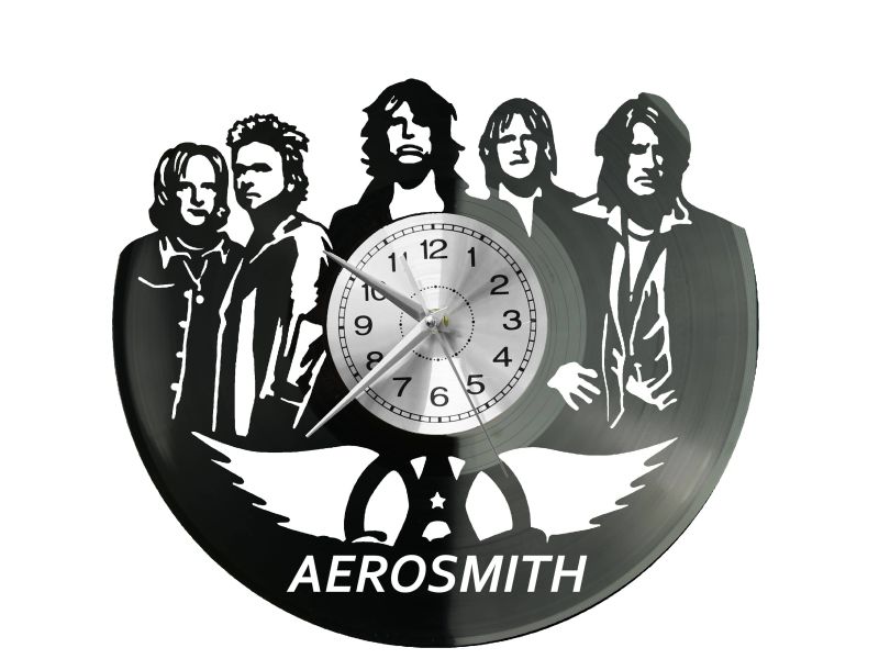 Aerosmith Zegar Ścienny Płyta Winylowa Nowoczesny Dekoracyjny Na Prezent Urodziny W2735