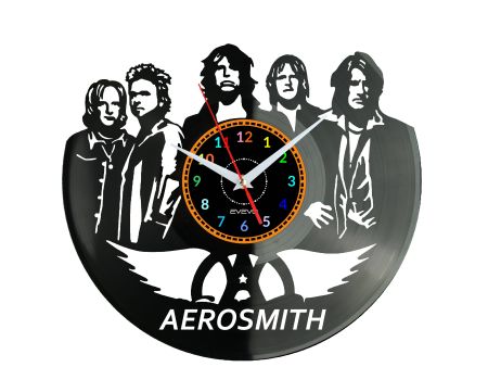 Aerosmith Zegar Ścienny Płyta Winylowa Nowoczesny Dekoracyjny Na Prezent Urodziny W2735