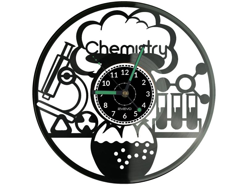 Zegar Chemika Zegar Ścienny Płyta Winylowa Nowoczesny Dekoracyjny Na Prezent Urodziny W2754