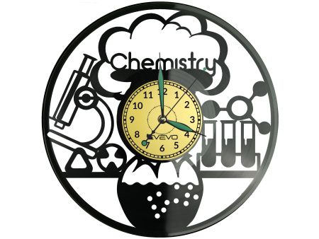 Zegar Chemika Zegar Ścienny Płyta Winylowa Nowoczesny Dekoracyjny Na Prezent Urodziny W2754