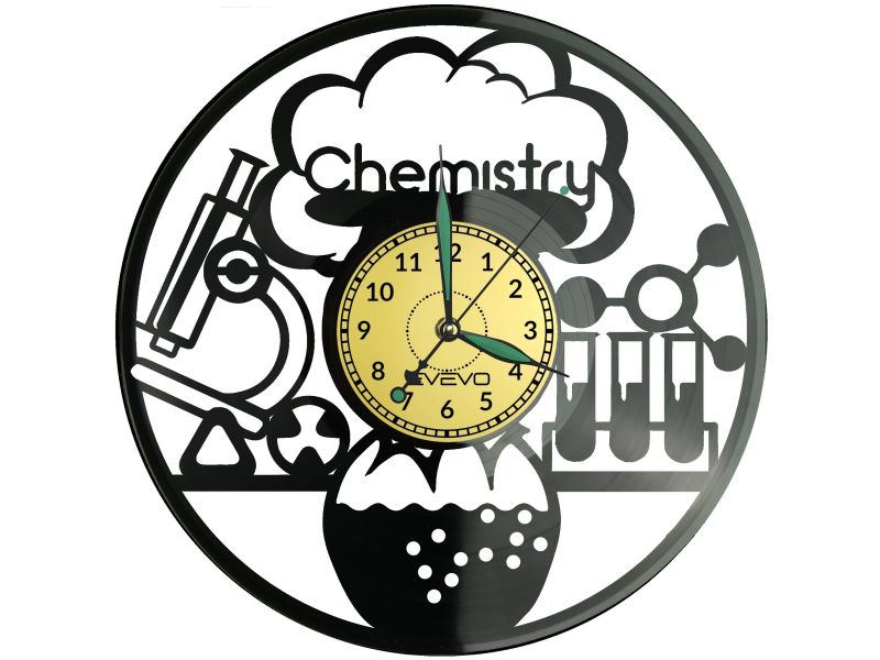 Zegar Chemika Zegar Ścienny Płyta Winylowa Nowoczesny Dekoracyjny Na Prezent Urodziny W2754