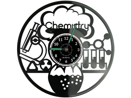 Zegar Chemika Zegar Ścienny Płyta Winylowa Nowoczesny Dekoracyjny Na Prezent Urodziny W2754R