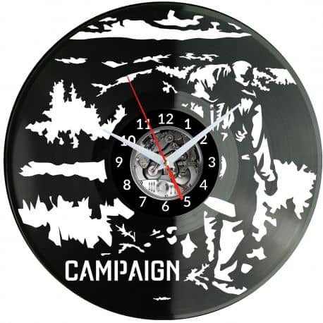 Campaign Zegar Ścienny Płyta Winylowa Nowoczesny Dekoracyjny Na Prezent Urodziny W2792R
