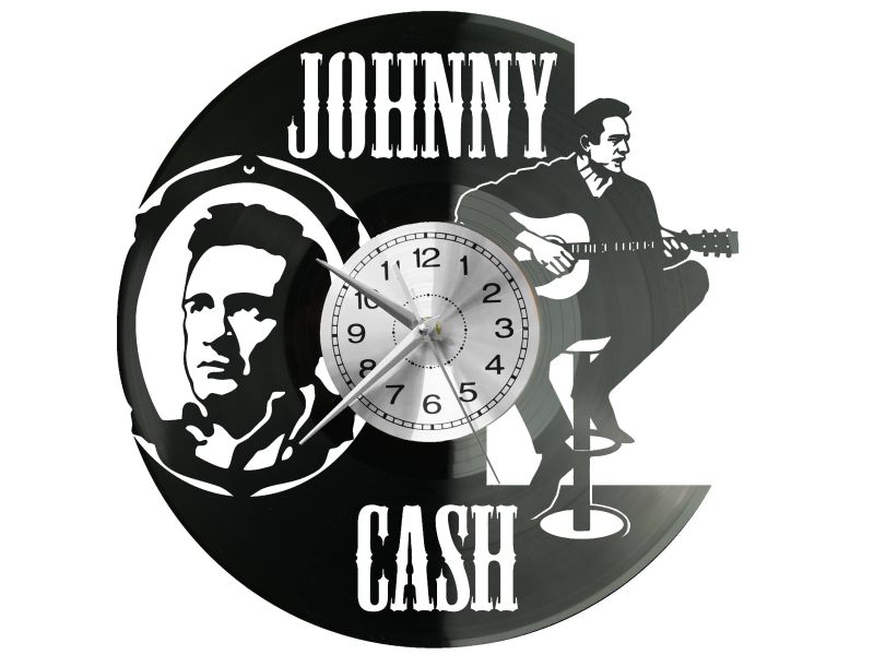  Johnny Cash Zegar Ścienny Płyta Winylowa Nowoczesny Dekoracyjny Na Prezent Urodziny W2911